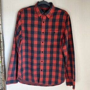 🧡3/15 1901 Flannel Plaid Slim Fit Men's Shirt M